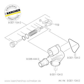 تصویر  کنترل ست لوازم یدکی Kärcher 9.001-104.0 control head